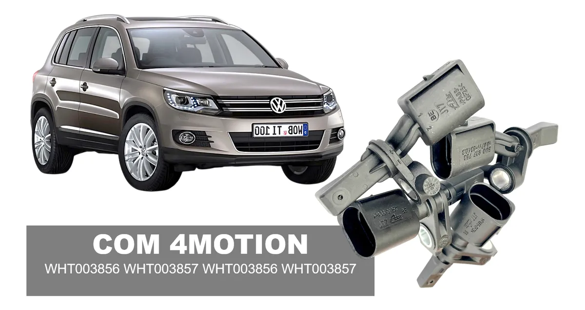 Kit 4 Sensor Freio Abs Tiguan A3 Q3 (com 4motion Ou Quattro)